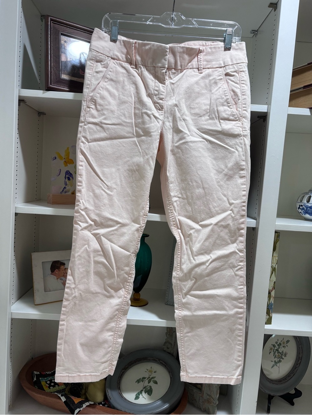 LOFT Pale Pink Cropped Pants 6